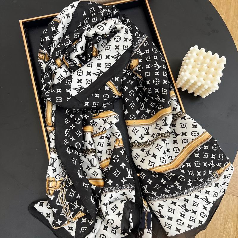 LV silk scarf 90-180cm E06 (5)